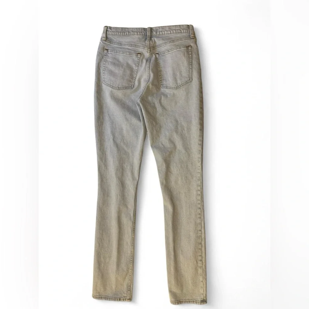 Abercrombie High Rise Skinny Seam Front Split Hem Jeans 29 8L